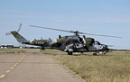 Czech Air Force Mi-24V Hind 7356 taxi to runway