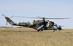 Czech Air Force Mi-24V Hind 7358 taxi to runway
