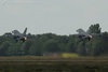 Duo of F-16s taking off