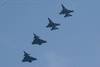 Rafale and F-16 formation