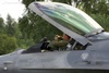 F-16ADF and pilot