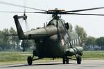 Rear-view of the Polish Mi-8RL, the largest helicopter of the 2010 SAR Meet.