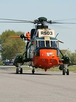 Seaking Mk.48 of 40 Squadron on the taxiways, note the FLIR turret.