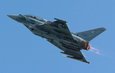 Eurofighter Typhoon with afterburners on.