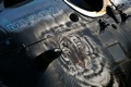 Close up of the tiger insignia on the Czech Mi-24V Hind.