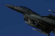 Belgian Air Component 31 Squadron F-16AM taking off.