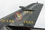 Close up of the Ocean Tiger tail on one of the 11F Super Etendards