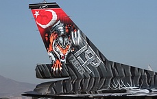 NTM15 tiger tail art by 192 Filo on the F-16D Block 50 two-seat Fighting Falcon