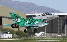 The French Air Force EC 1/7 came up with this green 'Monster Tiger' artwork for Rafale C 113-IX to represent its Tiger Escadrille SPA 162