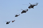 Tiger helicopter flight included the 3 RHC Gazelle of the French Army Aviation