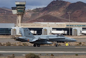 Base Aérea de Gando is located at the Gran Canaria International Airport and home to Ala 46