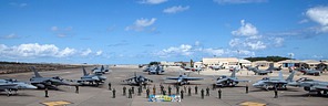 Ocean Sky 2020 picture with an aircraft from each participating unit