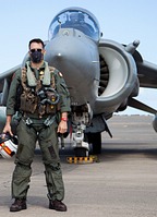 Spanish Navy Harrier pilot