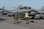 EC03.030 crew getting started with the flight preparation of their Rafale B