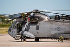 CH-124A Sea King 12405 pre-flight engine inspection