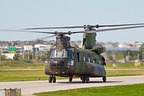 CH-147F Chinook 147306 on the taxiway of CYKZ
