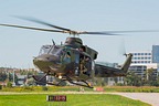 CH-146 Griffon 146401 arriving at CYKZ to join the helicopter formation