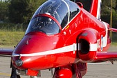 RAF Red Arrows close-up