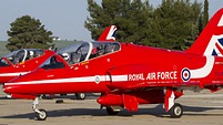 RAF Red Arrows on the move