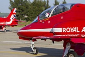 RAF Red Arrows on the move