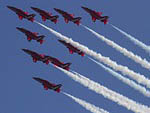 RAF Red Arrows practise display