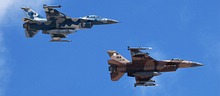 F-16 Aggressor 87-0267 & 84-0236 from 64th AGRS, 57th ATG - Nellis AFB