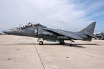 A good view of the tandem cockpit of the trainer version of the AV-8B, the TAV-8B.