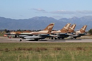 Section of F-16Bs ready for take-off