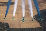 AFW21 Airshow at the HAF air base at Tanagra, featuring the Saudi Hawks